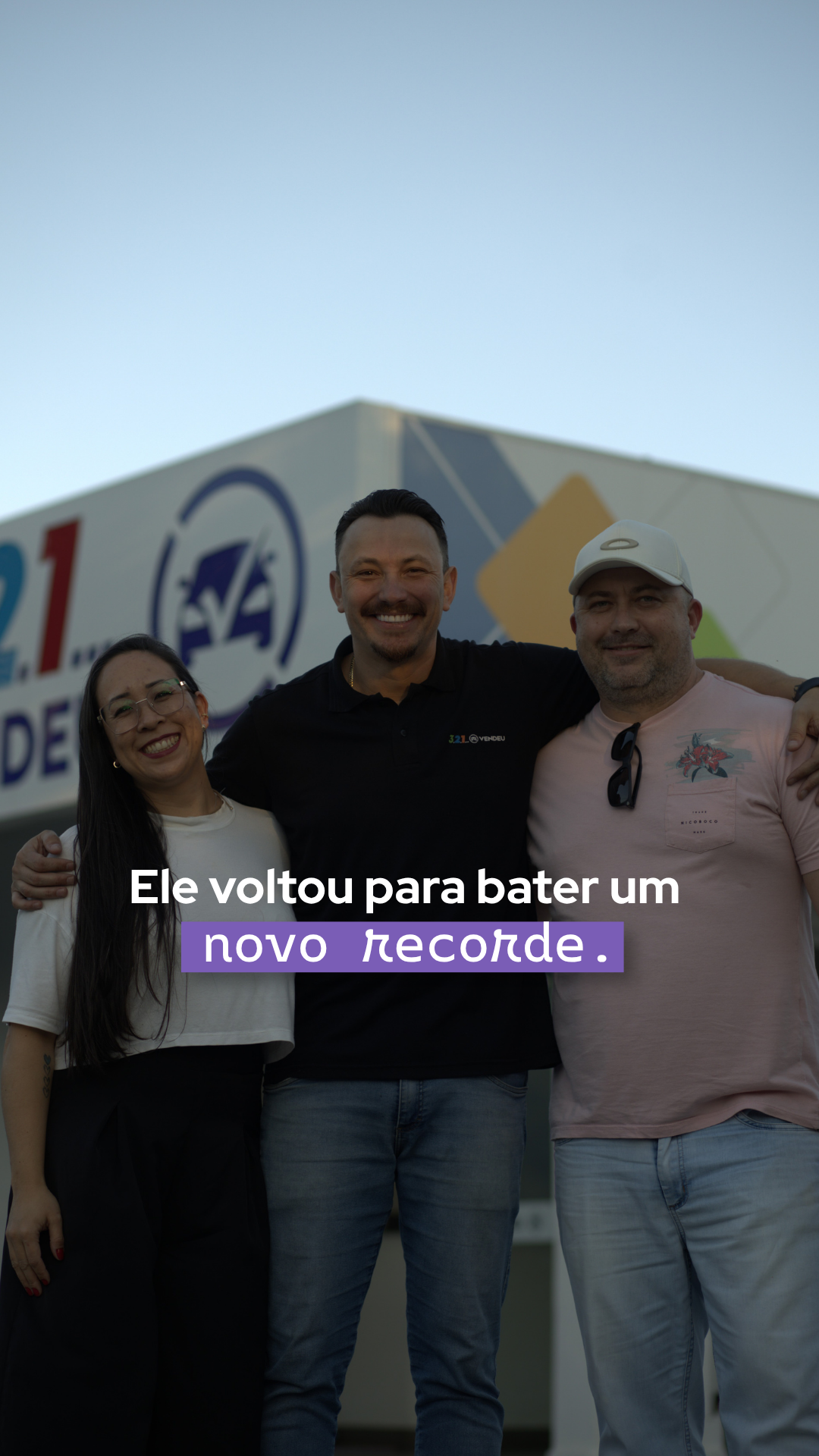 Depoimento do cliente no Instagram